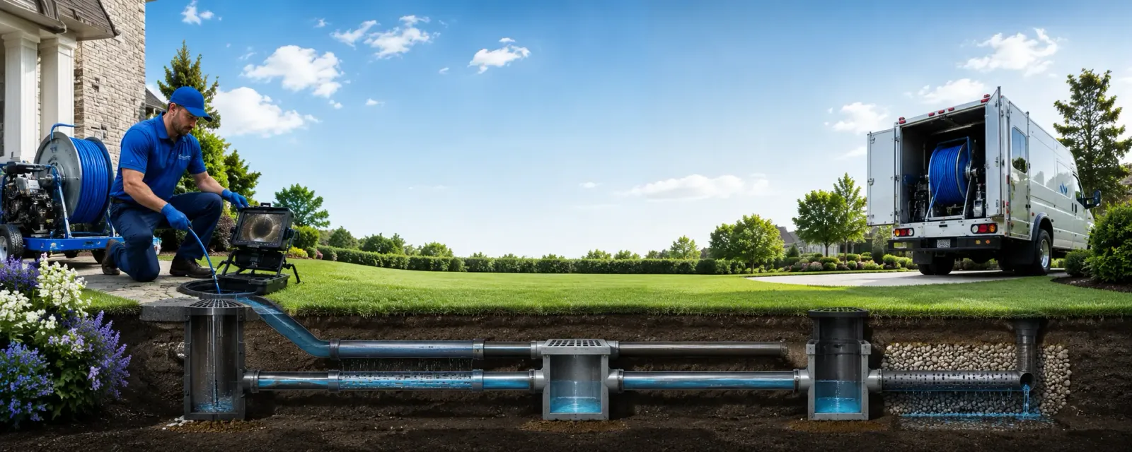 Outdoor drain cleaning information for Burkett, TX